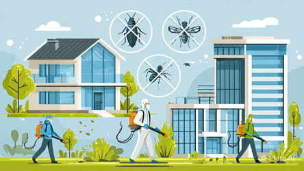 professional pest control service advertisement in